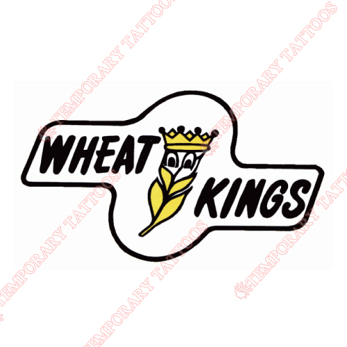 Brandon Wheat Kings Customize Temporary Tattoos Stickers NO.7491